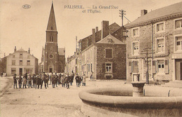 Paliseul - Grand Rue Et église - Anmation - Pas Circulé  - Edit. Bodson-Labbé - SUPER - Paliseul