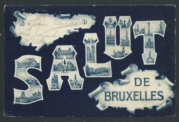 +++ CPA - Carte Fantaisie - BRUSSEL - Salut De BRUXELLES    // - St-Josse-ten-Noode - St-Joost-ten-Node