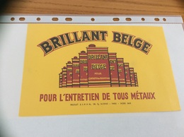 Buvard * «BRILLANT BELGE - POUR L’ENTRETIEN DE TOUS MÉTAUX - PARIS» - Produits Ménagers