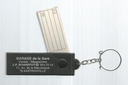 Porte Clefs, Clé, Automobile , Garage  De La Gare,  78 ,  Sartrouville , J.P Bonnefoy , 2 Scans , Frais Fr 1.95 E - Schlüsselanhänger