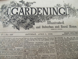 Fascicule/Botanique/Hebdomadaire/GARDENING Illustrated/Suburdan And Rural Home/Londres /1882    MDP99 - Altri & Non Classificati