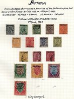 BURMA, CEYLON & MALDIVES M & U Collection Housed In A Rapkin Album. Useful Ranges From Burma 1937-1970 Noted 1937 Values - Autres & Non Classés