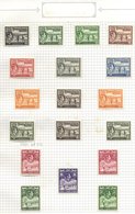 BRITISH WEST INDIES M & U Ranges On Leaves Incl. Barbados 1938 To 5s FU, 1938 Defin Set M, Another Set FU, Bermuda 1953  - Other & Unclassified