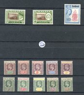 BRITISH COMMONWEALTH COLLECTION Balance On Black Stock Leaves Incl. St. Vincent Both KGVI Sets M, 1935 S.J Set, 1949 UPU - Other & Unclassified