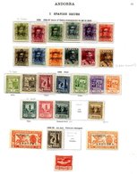 ANDORRA 1928-1935 Mainly M Collection Incl. FRENCH PO's, 1931-1935 Incl. 1931 France Issues Optd Set To 5f M, 10f & 20f  - Other & Unclassified