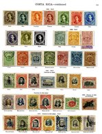 COSTA RICA 1863-1935 M & U Collection From The 1863 Set M, Then A Fairly Comprehensive Run Through To 1935 Plus Small Ra - Other & Unclassified