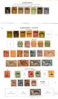 FRANCE (ALEXANDRIA) 1899-1928 Collection Incl. 1899 13 Values To 1f M Or U, 1902 To 5f, 1902-06 Surcharged 9 Values To 1 - Autres & Non Classés