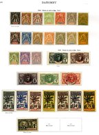 FRANCE (DAHOMEY) 1899-1931 Collection Incl. 1899 Tablet Types To 5f M, 1906 To 1f, 1913 To 5f & 1925-27 To 5f Etc. Cat.  - Andere & Zonder Classificatie