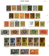 FRANCE (IVORY COAST) 1892-1933 Collection - 1892 To 1f, 1900 New Colours, 1900 To 5f, 1913-16 Most To 5f Surcharges, 193 - Autres & Non Classés