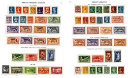 FRANCE (LEBANON) 1924 To 1930's M & U Complete Collection With Most Sets M Incl. Scarce Olympic Ovpts Etc. (195) ST.Cat. - Autres & Non Classés