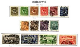 GERMAN STATES SCHLESWIG - HOLSTEIN Range Incl. SCHLESWIG 1864 Rouletted Values To 4s U, HOLSTEIN 1864 Small & Large Lett - Other & Unclassified