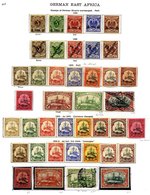 GERMAN COLONIES GERMAN EAST AFRICA 1893-1905 Virtually Complete M (37) & U (3) Incl. 1893 & 1896 Surcharged Sets M, 1900 - Other & Unclassified