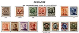 ITALY (JUBALAND) Collection With 1925 To 10l M, 1925/26 Set Of 5 (30c U) Rest M, Few Later Etc. Cat. £660. (42) - Other & Unclassified