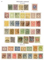 NETHERLANDS 1852-1936 M & U Complete Collection Incl. 1852-63 5c Unused (large Margins), 5c, 10c & 15c U, 1864 5c, 10c & - Autres & Non Classés