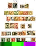 NETHERLANDS COLONIES CURACAO 1873-1934 M & U Fairly Complete Collection Incl. 1923 Jubilee 5g M, 1927 Unissued Marine In - Other & Unclassified