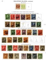 PHILIPPINES 1854-1936 M & U Collection, Very Useful Early To Middle Period Incl. Scarce Values & Opts. Etc. To 1898. USA - Andere & Zonder Classificatie