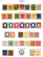 PORTUGAL (ANGOLA) 1870-1934 M & U Collection Incl. Crown Issue 1870 To 1885 Values To 50r Etc. Mostly U, 1886 To 300r (1 - Other & Unclassified