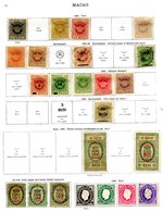 PORTUGAL (MACAO) 1891-1936 M & U Collection With A Good Range Of Issues, Many Scarce Values Throughout & Very High Catal - Otros & Sin Clasificación