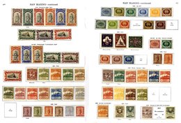 SAN MARINO 1877-1936 M & U Collection With Useful Earlies Incl. 1931 Air Set M, 1932 Railway, Garibaldi M, 1933 Zeppelin - Other & Unclassified