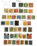 URUGUAY 1857-1935 M & U Collection Commencing With A Useful Range Of Sunburst Imperfs. Incl. Certificated (4). - Andere & Zonder Classificatie