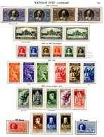 VATICAN Collection Incl. 1929 To 10l Holy Year, 1933 Set (few U), 1934 Rare Surcharge Set M (signed), Juridicial & Press - Other & Unclassified