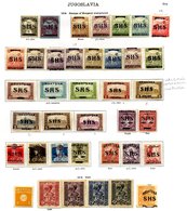 YUGOSLAVIA 1918-1936 Complete Mainly M Collection Incl. 1918 Hungarian Optd. Set M (Cat. £130), 1918 Freedom Of Croatia  - Other & Unclassified