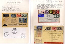 1930's-50's FIRST FLIGHT COVERS Eclectic Mix Of 22 Items Incl. 1936 Imperial Airways Inaugural Flight To Hong Kong, 1936 - Otros & Sin Clasificación