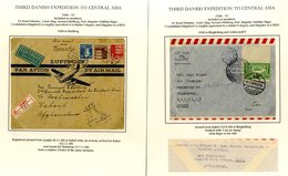 1948-49 Third Danish Expedition To Central Asia, Six Airmail Covers From Lyngby To Kabul, Kabul To Ringkobing, Kabul To  - Otros & Sin Clasificación