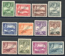 1938 Defin Set Perforated 'SPECIMEN' Type W8 Or W9 (SG. 98s-109s) UM Values To 5s Toned Gum, 10s & £1 Fresh. Cat. £300.  - Other & Unclassified