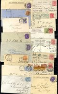 1880's-1910 Covers (10) Incl. 6d With Ship Mail Room Duplex, Tied (front) To Noumea, PPC's (9) Incl. To Foochow & Adelai - Andere & Zonder Classificatie