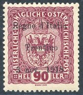 TERRITORIES ACQUIRED BY ITALY - TRENTINO 1918 Austria 90h Lake Imperial Arms Overprinted 'Regno D'Italia/Trentino/3 Nov. - Andere & Zonder Classificatie