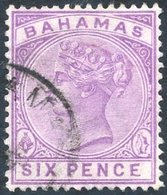 1884-90 CCA 6d Mauve With Malformed 'E' Variety VFU, SG.54a. Cat. £400 - Sonstige & Ohne Zuordnung