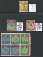 1918 MCCA 5s, 10s (2) All Bear Fiscal Cancels Of 'Furness Bermuda Line' (2 In Blue, Other In Red), 1924-32 MSCA 2/6d (3) - Other & Unclassified