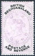 1888 Wmk Orbs (sideways) £1 Lilac & Black Fine M, SG.20. Cat. £900. - Otros & Sin Clasificación