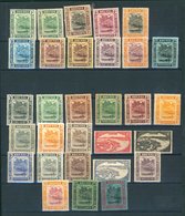 1908 MCCA Colours Changed Set To 50c (excl. 3c), Some Gum Toning Incl. 1c Both Dies, 10c Shades, M Or Part O.g, From SG. - Autres & Non Classés