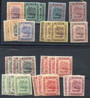 1908-22 Set To $5 M With Many Extra Values/shades Incl. Several 3c Type II M, From SG. 34/48. Cat. £650+ (27) - Otros & Sin Clasificación