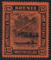 1908-22 $25 Black/red Optd. SPECIMEN, Fresh O.g. SG.48. (1) - Autres & Non Classés