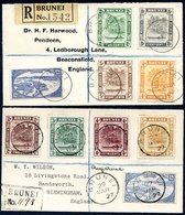 1927 Reg. Wilson Cover To GB Bearing 1924-37 12c, 5c Orange Yellow, 4c Maroon, 3c & 2c, Plus 1935 Reg. Cover To GB With  - Autres & Non Classés