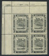 1947-51 P.13½ X 14 2c Upper Left Corner Marginal UM Block Of Four Incl. Redrawn Cloud, 5c Top Marginal (sheet Number) St - Sonstige & Ohne Zuordnung