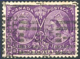 1897 Jubilee $2, U With Toronto Roller Cancel, SG.137. Cat. £425. - Otros & Sin Clasificación