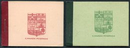 1912 Admiral Booklets - 25c Red Cover & 25c Green Cover, SG.SB3 & SB4a. (2) Cat. £155. - Other & Unclassified