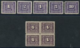 1928 4c Violet UM Block Of Four, SG.D5, 1930-32 Set M, SG.D9/13. Cat. £300 (6) - Otros & Sin Clasificación