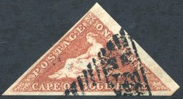 1853 1d Red-brown On Slightly Blued Paper, Good To Enormous Margins, Crisp Cancel, SG.3a. - Otros & Sin Clasificación