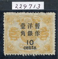 1879 10c On 12c Orange Yellow, Part O.g, Minor Paper Adhesions On Reverse. Attractive With Good Centering, SG.64, RPS Ce - Other & Unclassified