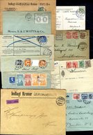 1894-1936 Covers Selection Incl. Insured, Several Registered, Use Of Postal Stationery Cut Out, Address Brev, Colour Fra - Other & Unclassified