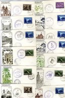 1967 Oct Galapagos Set Of 13 Illustrated TAME First Flight Covers With Cachets Of Each Island Franked Galapagos Locals,  - Other & Unclassified