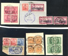 1916 FPO - NEW ZEALAND 2m, 3m - Each Block Of Four With Infantry Brigade NZ Division C.d.s, IEF 1a Block Of Four On Piec - Sonstige & Ohne Zuordnung