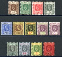 1912-23 MCCA Set, M (2d Crease), SG.125/137. (13) Cat. £300. - Sonstige & Ohne Zuordnung