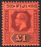 1914 MCCA £1 Purple & Black/red Die II, Fresh UM, SG.137a. (1) Cat. £250 - Other & Unclassified