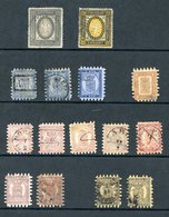 1860 5k (3), 10k (5), 1866/7 1m, 1871 5p (2), 10p (2), Condition Varied As Always, 1891 Horizontally Laid Paper 3r.50 Gr - Other & Unclassified